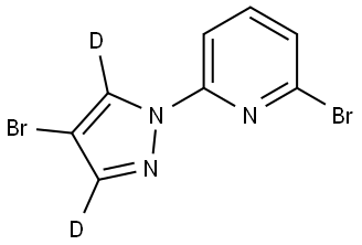 2-bromo-6-(4-bromo-1H-pyrazol-1-yl-3,5-d2)pyridine|