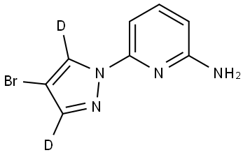 6-(4-bromo-1H-pyrazol-1-yl-3,5-d2)pyridin-2-amine|