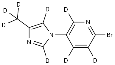 2-bromo-5-(4-(methyl-d3)-1H-imidazol-1-yl-2,5-d2)pyridine-3,4,6-d3|