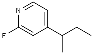 4-(sec-butyl)-2-fluoropyridine Struktur