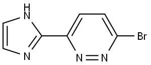 3-bromo-6-(1H-imidazol-2-yl)pyridazine Struktur