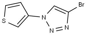 4-bromo-1-(thiophen-3-yl)-1H-1,2,3-triazole Struktur
