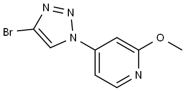 4-(4-bromo-1H-1,2,3-triazol-1-yl)-2-methoxypyridine Structure