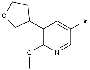 5-bromo-2-methoxy-3-(tetrahydrofuran-3-yl)pyridine|