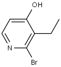 2-bromo-3-ethylpyridin-4-ol Struktur