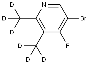 5-bromo-4-fluoro-2,3-bis(methyl-d3)pyridine|