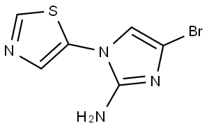 4-bromo-1-(thiazol-5-yl)-1H-imidazol-2-amine|