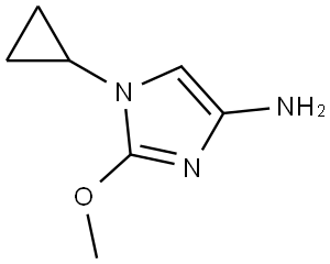 1-cyclopropyl-2-methoxy-1H-imidazol-4-amine Struktur