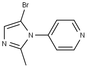 4-(5-bromo-2-methyl-1H-imidazol-1-yl)pyridine|