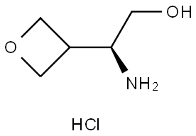 (S)-2-amino-2-(oxetan-3-yl)ethan-1-ol hydrochloride Struktur