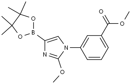 methyl 3-(2-methoxy-4-(4,4,5,5-tetramethyl-1,3,2-dioxaborolan-2-yl)-1H-imidazol-1-yl)benzoate|