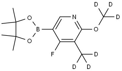 4-fluoro-2-(methoxy-d3)-3-(methyl-d3)-5-(4,4,5,5-tetramethyl-1,3,2-dioxaborolan-2-yl)pyridine|
