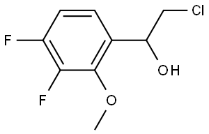 α-(Chloromethyl)-3,4-difluoro-2-methoxybenzenemethanol Structure