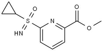 methyl 6-(cyclopropanesulfonimidoyl)picolinate 结构式