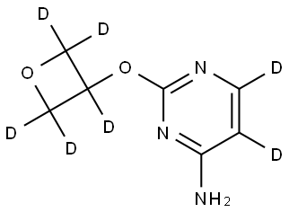 2-((oxetan-3-yl-d5)oxy)pyrimidin-5,6-d2-4-amine|