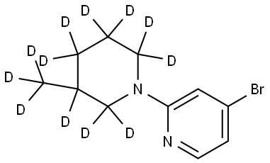 4-bromo-2-(3-(methyl-d3)piperidin-1-yl-2,2,3,4,4,5,5,6,6-d9)pyridine|