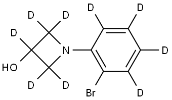 1-(2-bromophenyl-3,4,5,6-d4)azetidin-2,2,3,4,4-d5-3-ol|