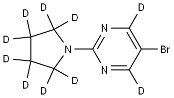 5-bromo-2-(pyrrolidin-1-yl-d8)pyrimidine-4,6-d2|