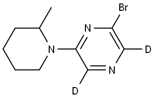 2-bromo-6-(2-methylpiperidin-1-yl)pyrazine-3,5-d2|