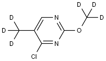 4-chloro-2-(methoxy-d3)-5-(methyl-d3)pyrimidine Struktur