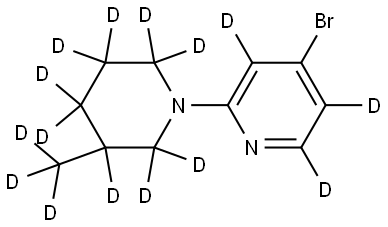 4-bromo-2-(3-(methyl-d3)piperidin-1-yl-2,2,3,4,4,5,5,6,6-d9)pyridine-3,5,6-d3|
