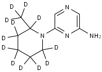 6-(2-(methyl-d3)piperidin-1-yl-2,3,3,4,4,5,5,6,6-d9)pyrazin-2-amine|