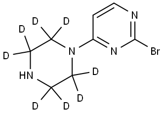2-bromo-4-(piperazin-1-yl-2,2,3,3,5,5,6,6-d8)pyrimidine Structure