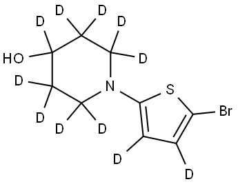 1-(5-bromothiophen-2-yl-3,4-d2)piperidin-2,2,3,3,4,5,5,6,6-d9-4-ol|