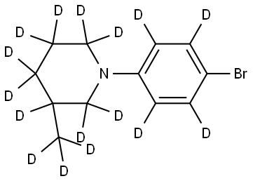 1-(4-bromophenyl-2,3,5,6-d4)-3-(methyl-d3)piperidine-2,2,3,4,4,5,5,6,6-d9 Structure