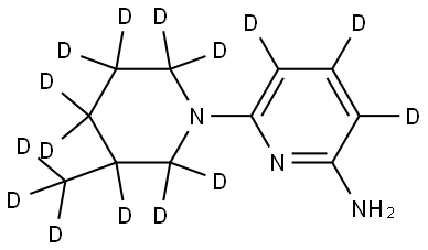 6-(3-(methyl-d3)piperidin-1-yl-2,2,3,4,4,5,5,6,6-d9)pyridin-3,4,5-d3-2-amine|