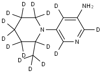 5-(2-(methyl-d3)piperidin-1-yl-2,3,3,4,4,5,5,6,6-d9)pyridin-2,4,6-d3-3-amine|