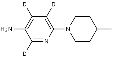 6-(4-methylpiperidin-1-yl)pyridin-2,4,5-d3-3-amine|