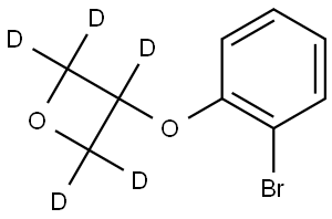 3-(2-bromophenoxy)oxetane-2,2,3,4,4-d5 Struktur