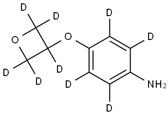 4-((oxetan-3-yl-d5)oxy)benzen-2,3,5,6-d4-amine Structure