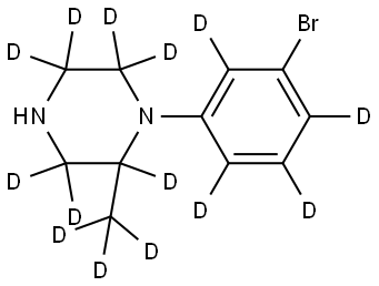 1-(3-bromophenyl-2,4,5,6-d4)-2-(methyl-d3)piperazine-2,3,3,5,5,6,6-d7|