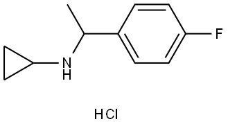 N-[1-(4-Fluorophenyl)ethyl]cyclopropanamine hydrochloride Structure