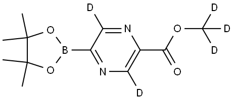 methyl-d3 5-(4,4,5,5-tetramethyl-1,3,2-dioxaborolan-2-yl)pyrazine-2-carboxylate-3,6-d2|