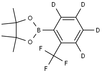 4,4,5,5-tetramethyl-2-(2-(trifluoromethyl)phenyl-3,4,5,6-d4)-1,3,2-dioxaborolane Struktur