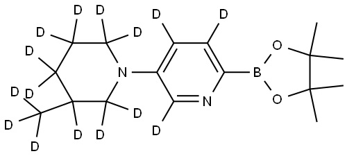 5-(3-(methyl-d3)piperidin-1-yl-2,2,3,4,4,5,5,6,6-d9)-2-(4,4,5,5-tetramethyl-1,3,2-dioxaborolan-2-yl)pyridine-3,4,6-d3|