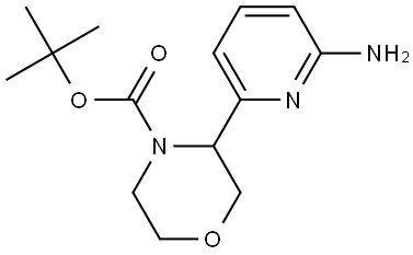 tert-butyl 3-(6-aminopyridin-2-yl)morpholine-4-carboxylate|