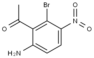 1-(6-Amino-2-bromo-3-nitrophenyl)ethanone Struktur