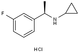 N-[(1R)-1-(3-Bromophenyl)ethyl]cyclopropanamine hydrochloride Struktur