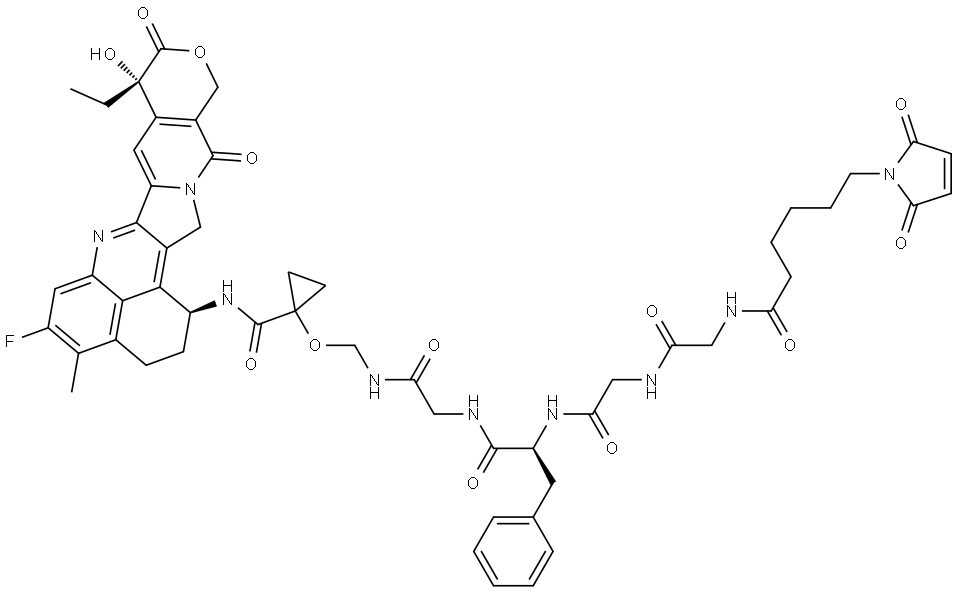 MC-Gly-Gly-Phe-Gly-amide-cyclopropanol-amide-Exatecan|化合物 MC-GLY-GLY-PHE-GLY-AMIDE-CYCLOPROPANOL-AMIDE-EXATECAN