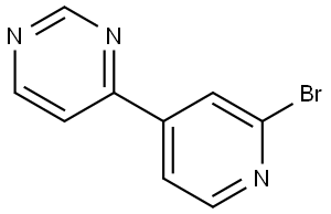 4-(2-bromopyridin-4-yl)pyrimidine Structure