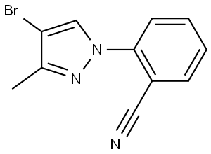 2-(4-bromo-3-methyl-1H-pyrazol-1-yl)benzonitrile|