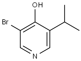 3-bromo-5-isopropylpyridin-4-ol Struktur