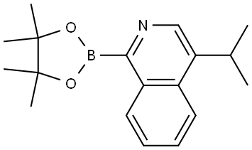 4-isopropyl-1-(4,4,5,5-tetramethyl-1,3,2-dioxaborolan-2-yl)isoquinoline|