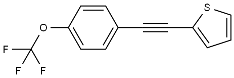 2-[2-[4-(Trifluoromethoxy)phenyl]ethynyl]thiophene Structure