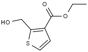 Ethyl 2-(hydroxymethyl)thiophene-3-carboxylate Struktur