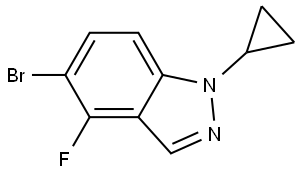 5-溴-1-环丙基-4-氟-1H-吲唑, 2490501-34-1, 结构式
